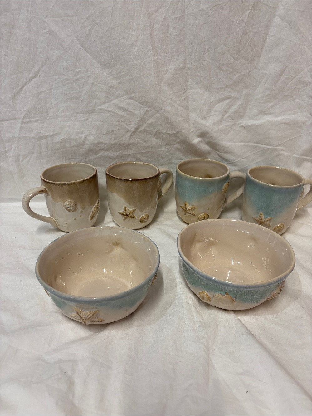 Costal mugs and bowls